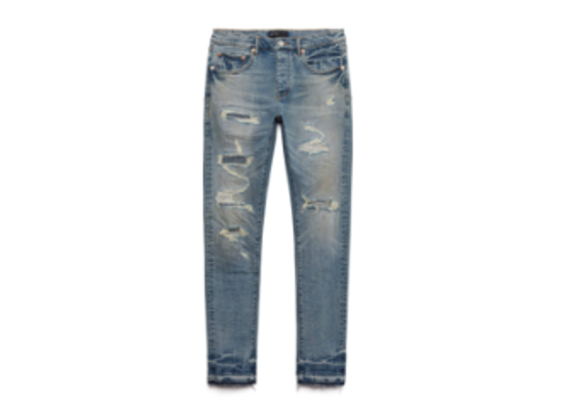 KSUBI DISTRESSED BLUE DENUIM