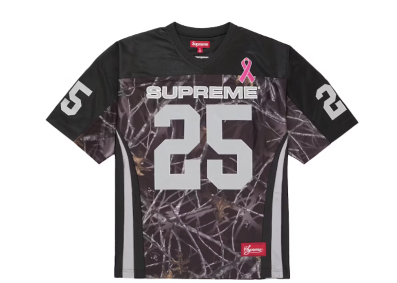 Supreme Breast Cancer Awareness Football Jersey Black
