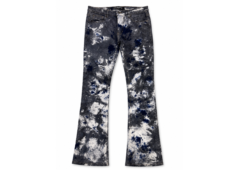 Valabasas Spiral Galaxy Tie Dye Blue Jeans