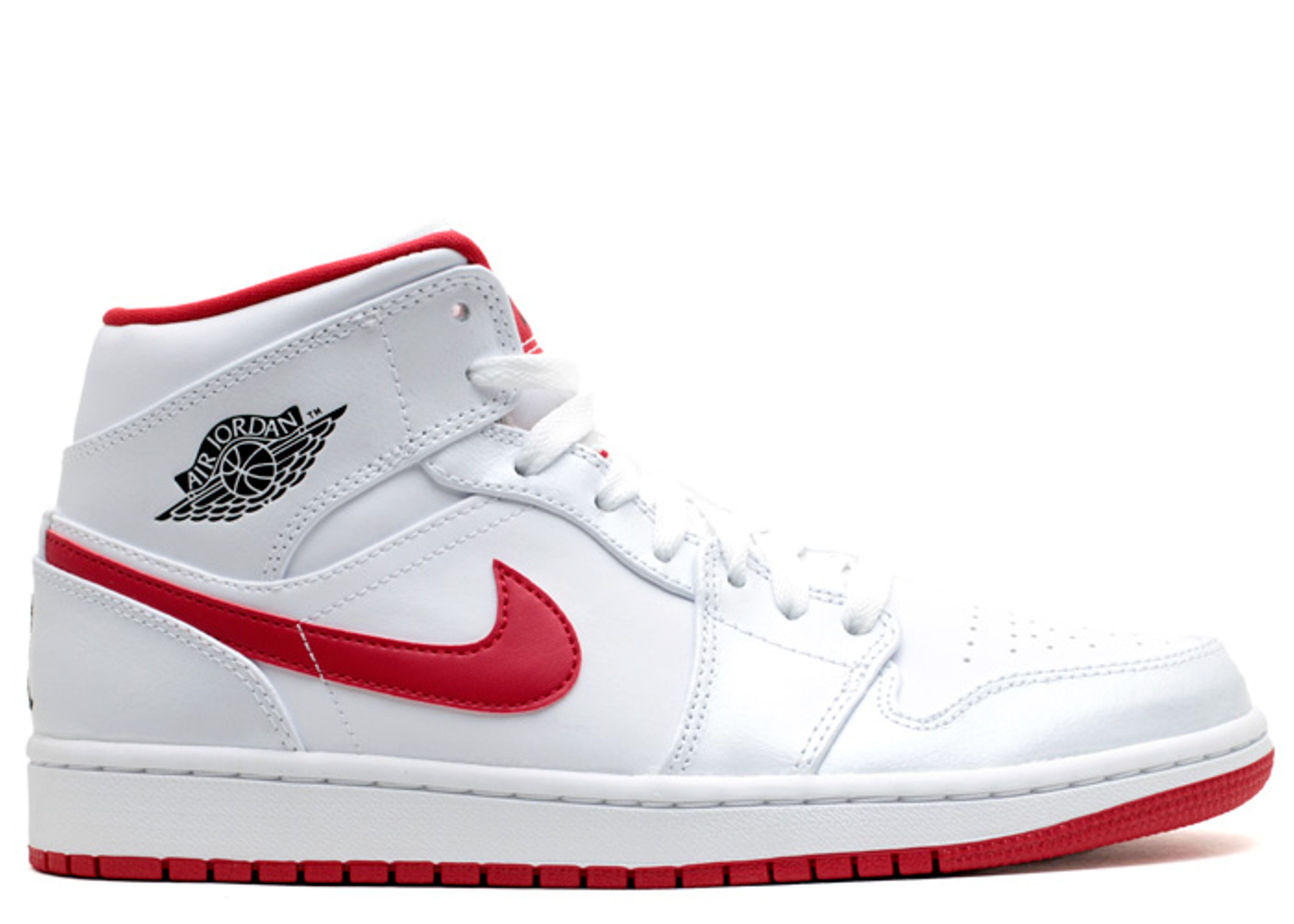 Air Jordan 1 Mid White Gym Red