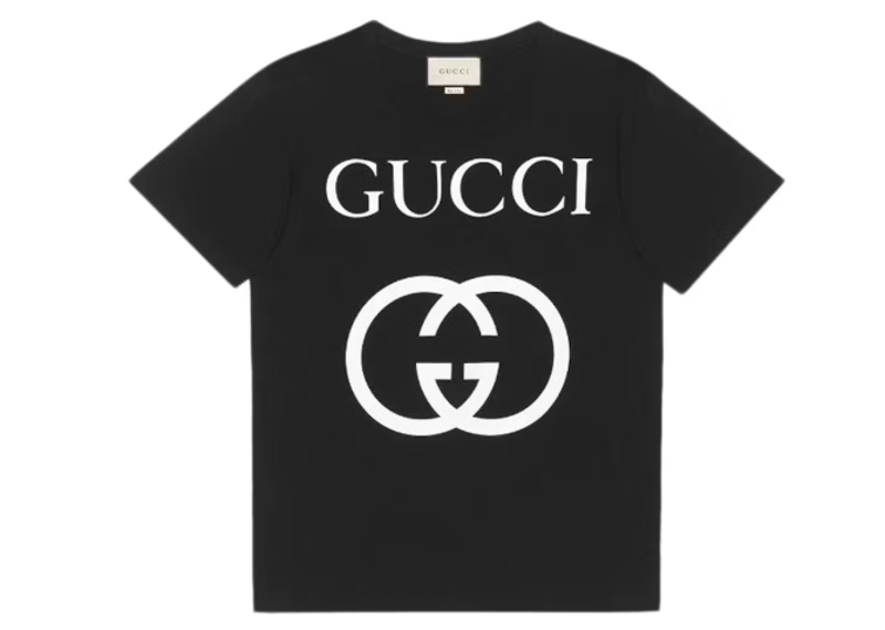 Gucci Oversize with Interlocking G T-shirt Black/White