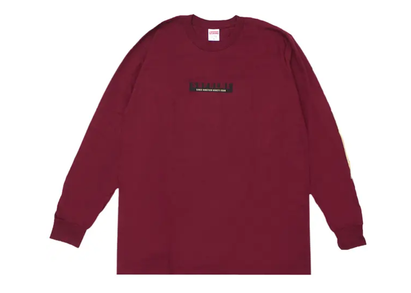Supreme 1994 Long-Sleeve Tee Burgundy