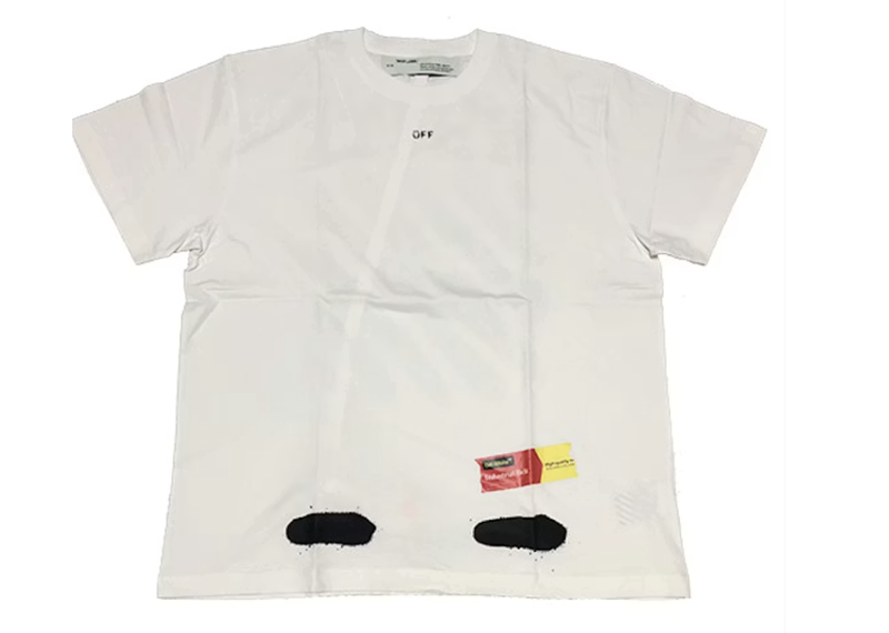 OFF-WHITE Incomplete Spray Paint Tee White
