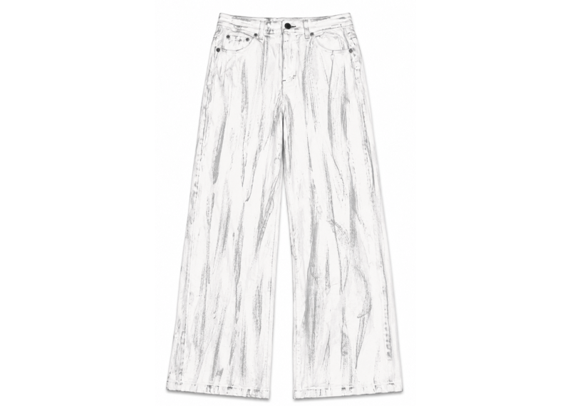 ANNAKIKI TWO SIDES OF ME WHITE GREY DENIM