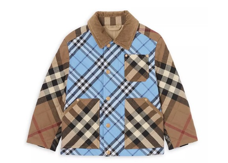 BURBERRY Boys Renfred Checkered Jacket Kids