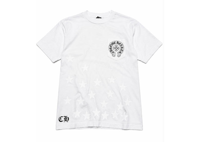 Vintage Chrome Hearts White Star Pocket Tee