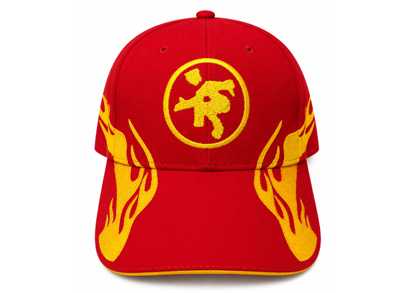 Project Capri Red Flame Dad Hat