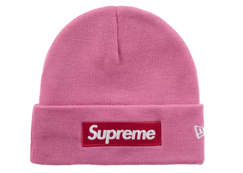 Supreme New Era Box Logo Beanie (FW25) Magenta