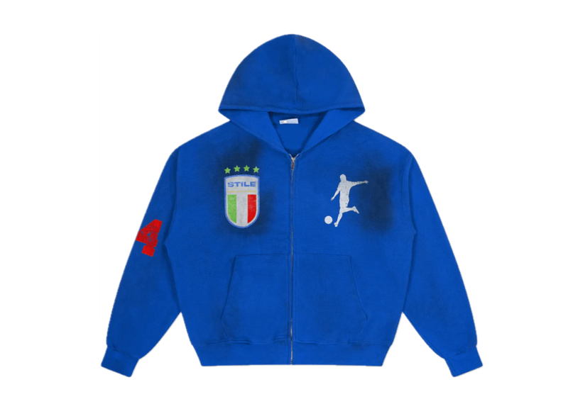 Stile Amor Thermal Hoodie Blue