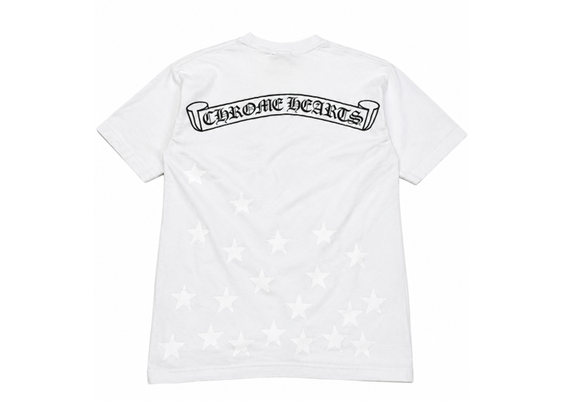 Vintage Chrome Hearts White Star Pocket Tee