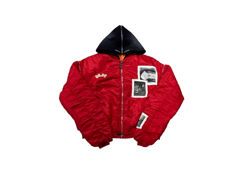 DOUBLE X STUDIOS BOMBER JACKET RED PATCHES