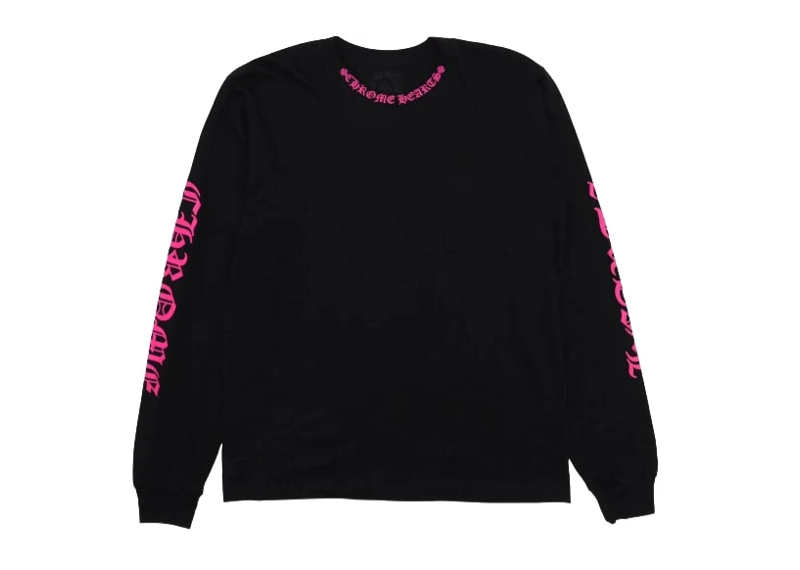 Chrome Hearts Pink Pocket Longsleeve Tee