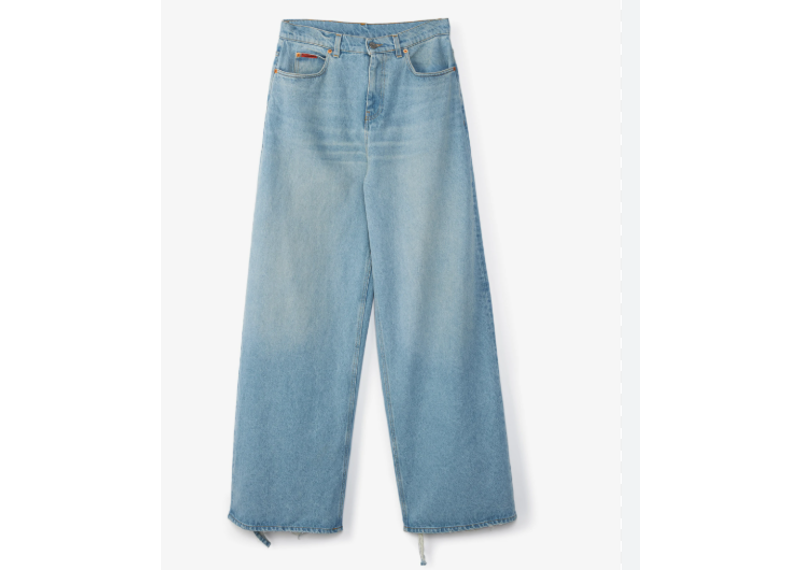 Martine Rose  Extended Wide Leg Jeans - Blue
