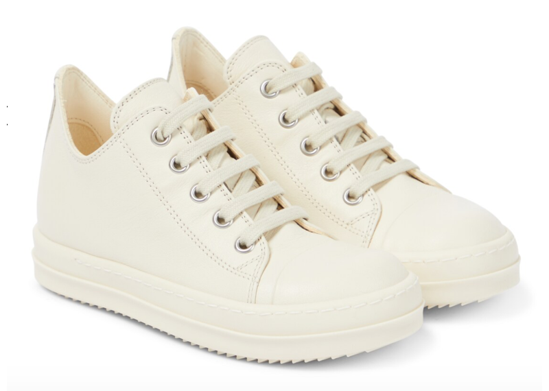 RICK OWENS KIDS Strobe leather sneakers